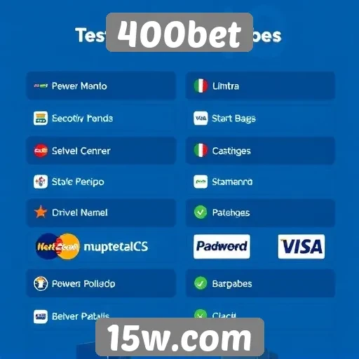 Métodos de pagamento no 400bet